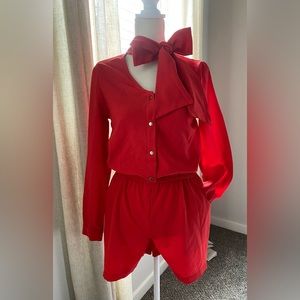 💋 Marilyn Monroe Red Jumpsuit